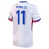 Original Fußballtrikot Frankreich Dembele 11 Auswärtstrikot EURO 2024 Für Herren